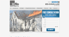 Desktop Screenshot of dininlaw.com
